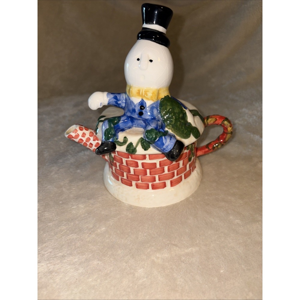 Vintage Humpty Dumpty Ceramic Teapot 7.25" for Design Pac